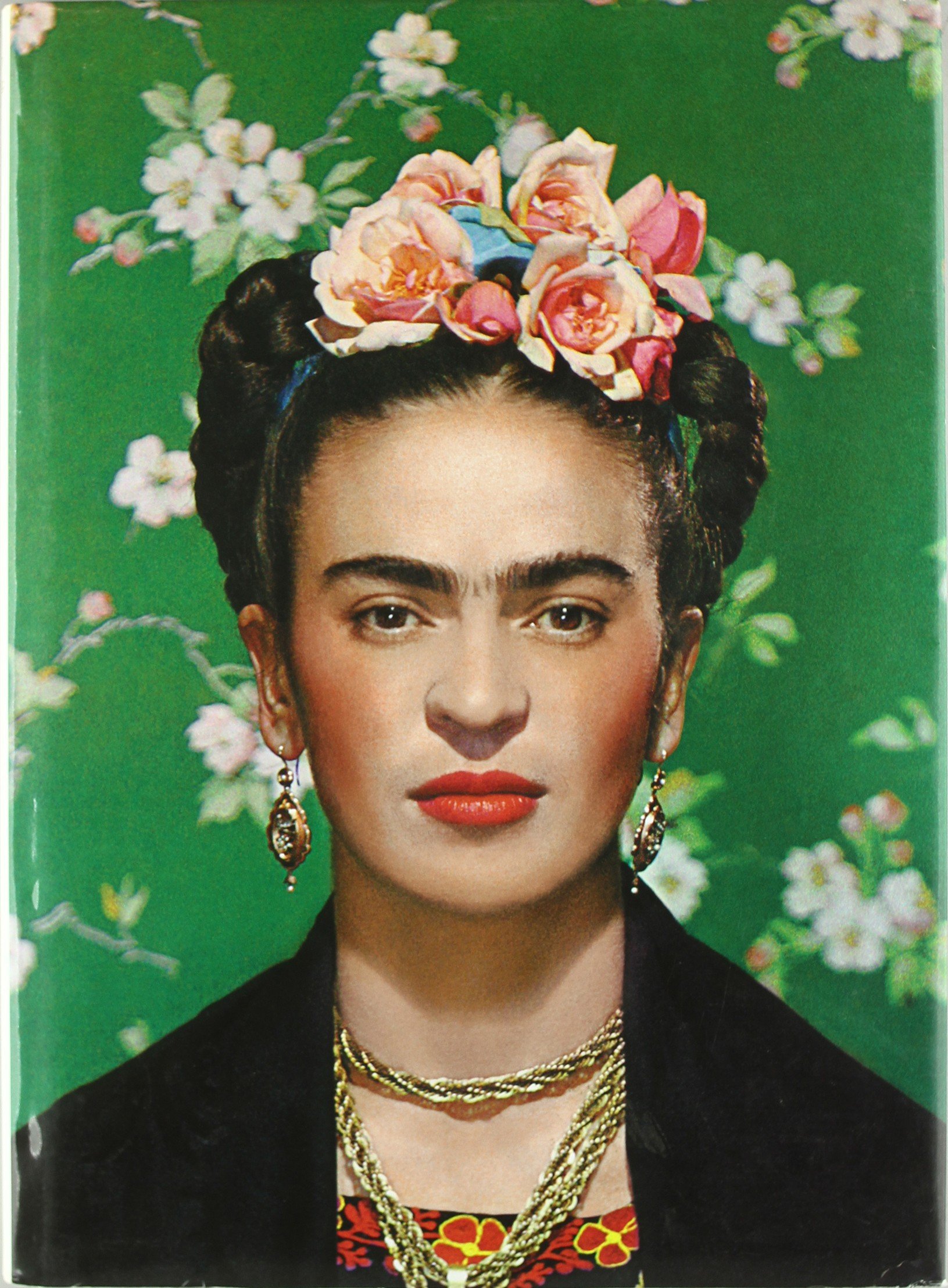 Frida Kahlo with her iconic hairstyle